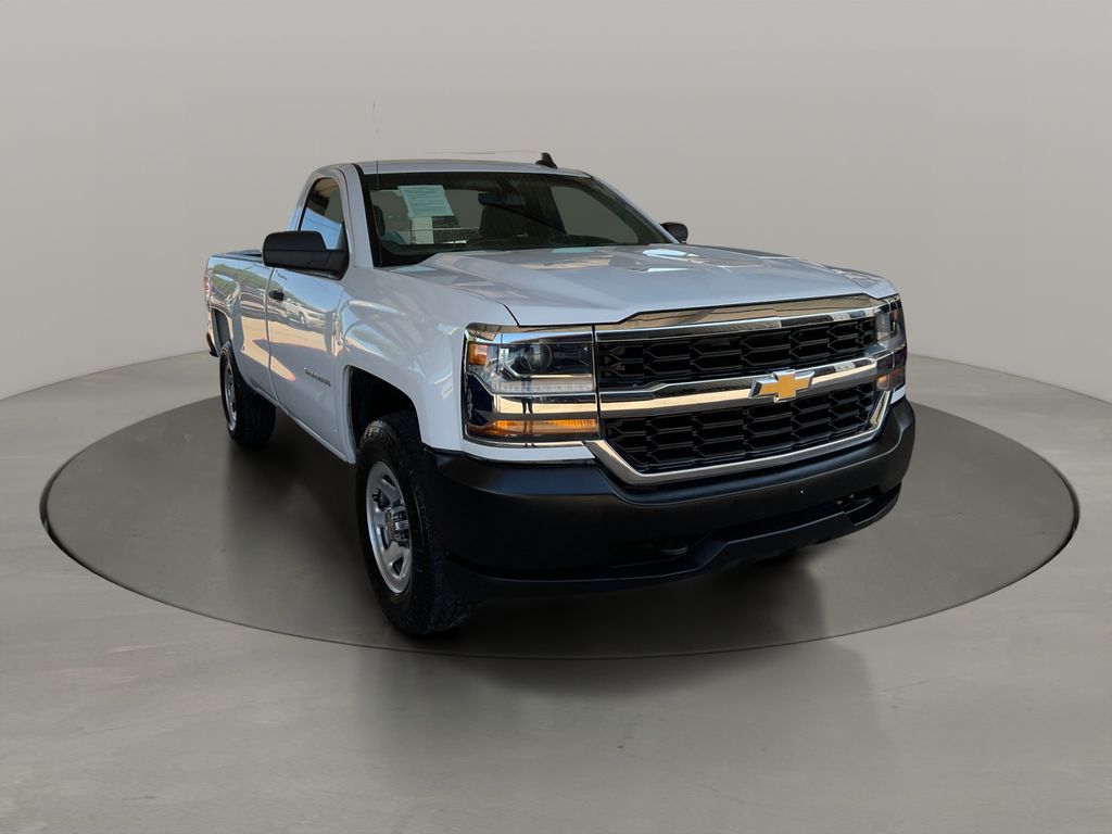 Summit White 2018 Chevrolet Silverado 1500 Pickup Truck Four-Wheel Drive 6-Speed Automatic Overdrive