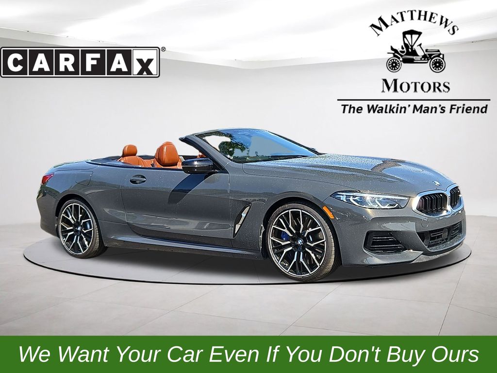 Dravit Gray Metallic 2024 BMW 8 Series M850i xDrive Convertible AWD Convertible All-Wheel Drive 8-Speed Automatic