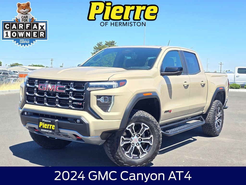 Desert Sand Metallic 2024 GMC Canyon Pickup Truck Four-Wheel Drive 8-Speed Automatic