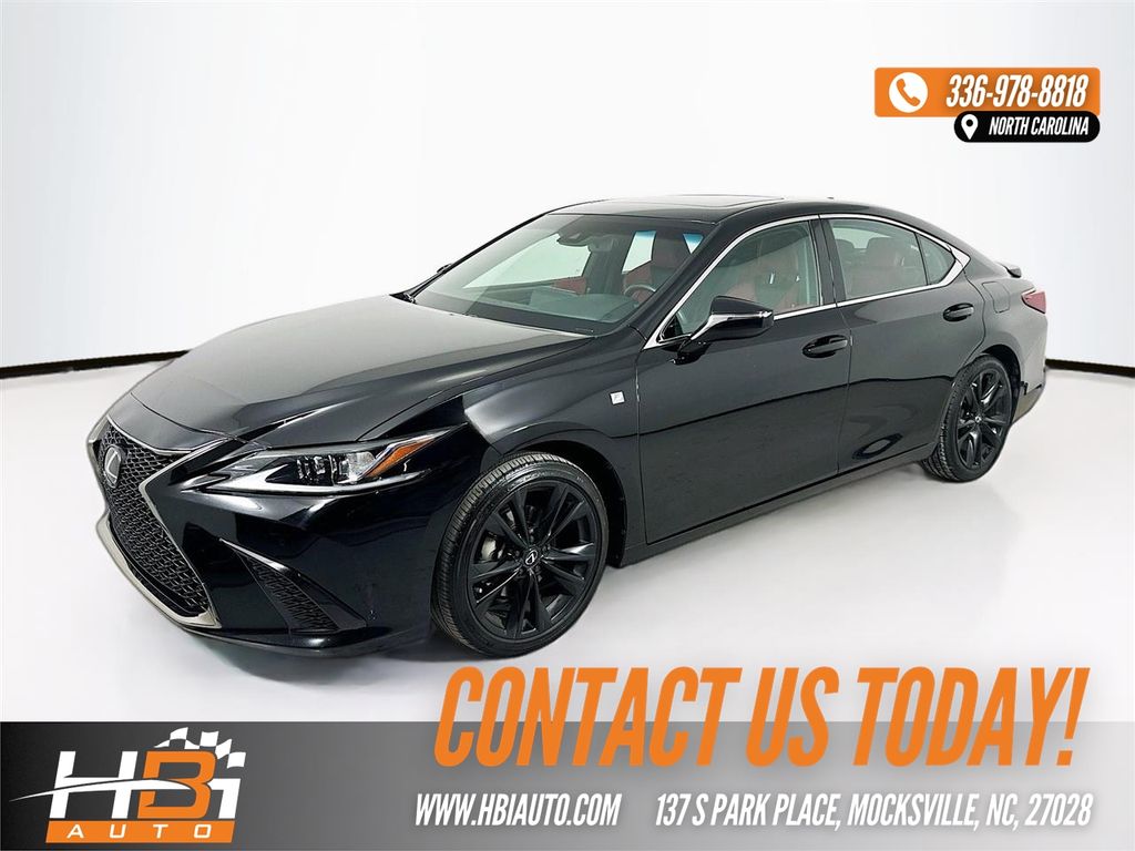 Black (Obsidian) 2023 Lexus ES 350 F Sport Handling FWD Sedan Front-Wheel Drive 8-Speed Automatic