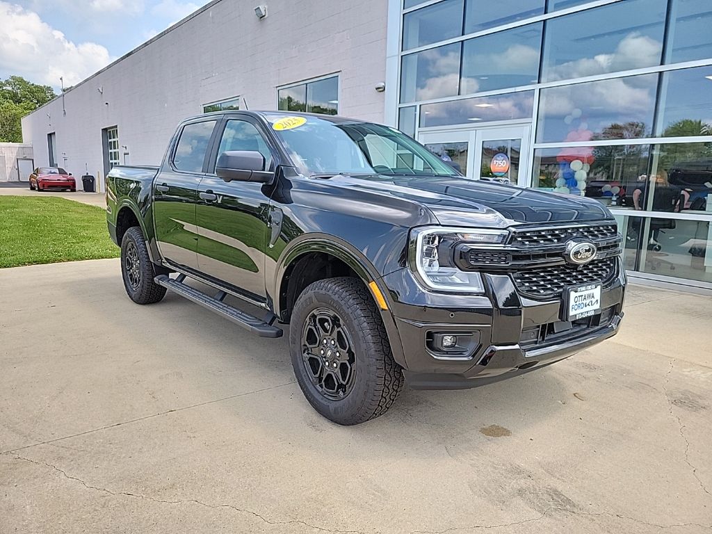 Shadow Black 2025 Ford Ranger Pickup Truck Four-Wheel Drive Automatic