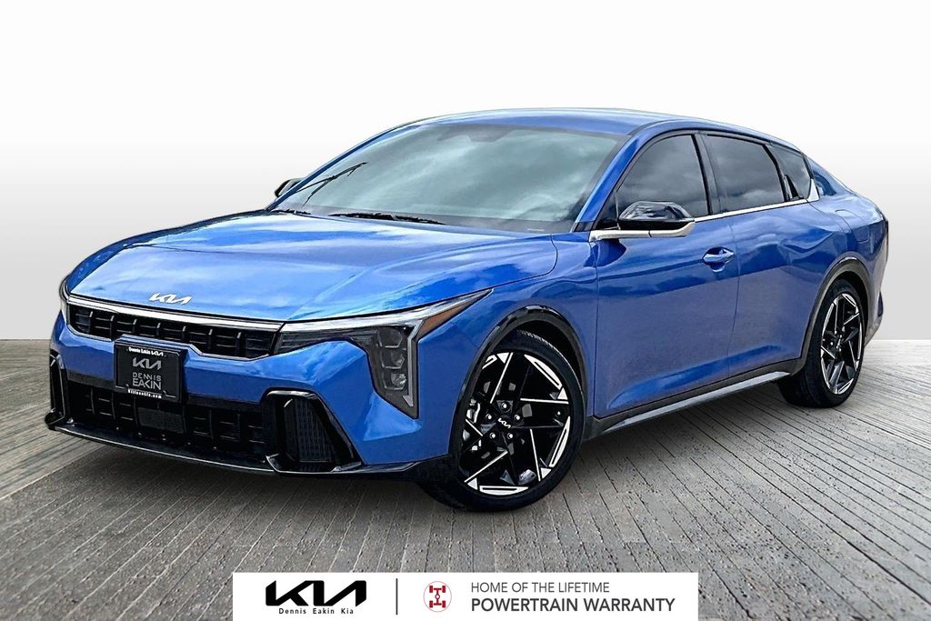 Wave Blue 2025 Kia K4 GT-Line FWD Sedan Front-Wheel Drive Continuously Variable Transmission