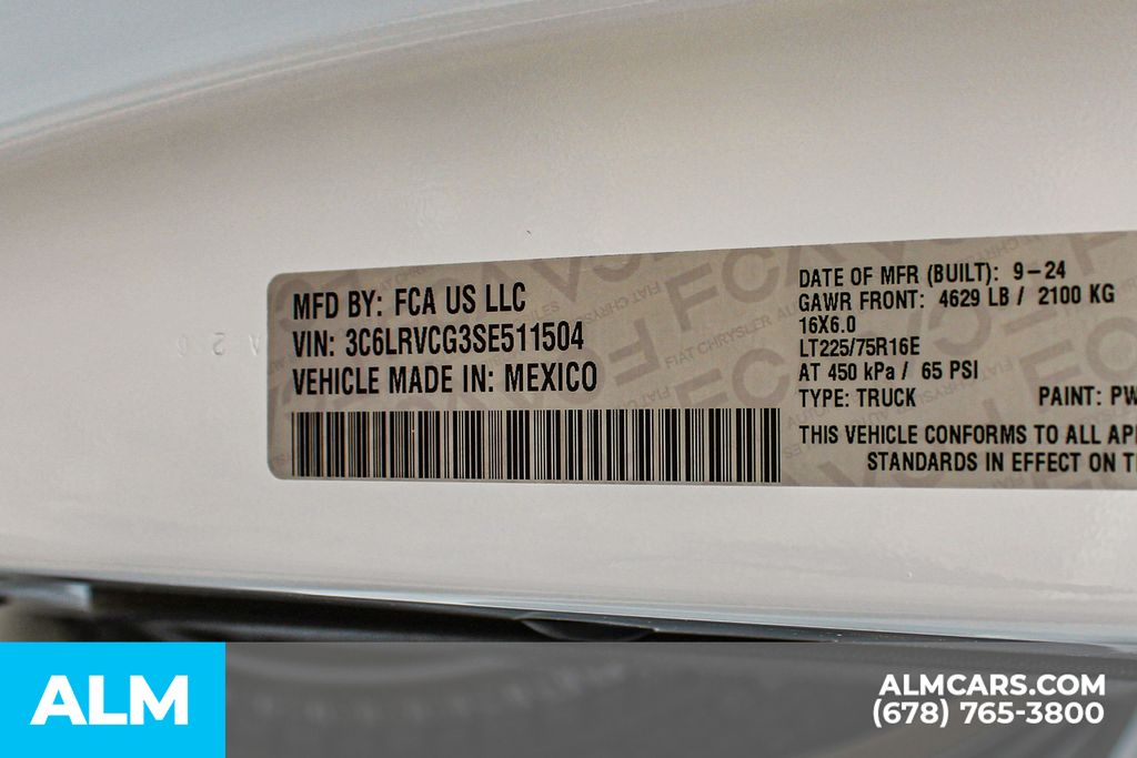 Used 2025 White Ram High Roof image 35