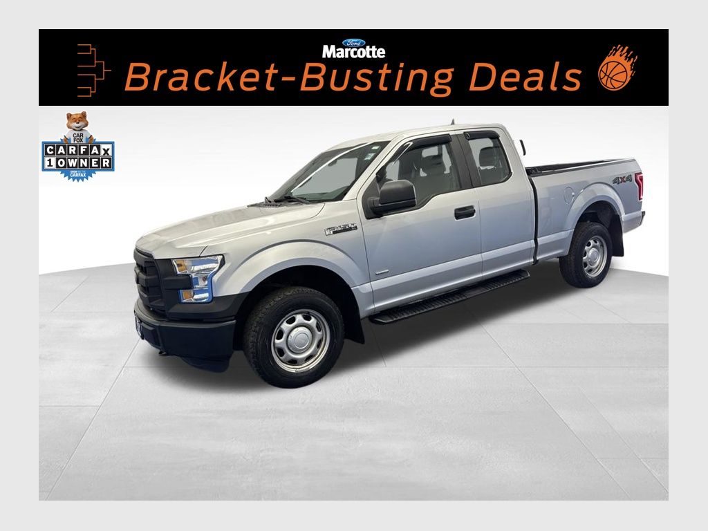 Ingot Silver 2015 Ford F-150 XL SuperCab 4WD Pickup Truck Four-Wheel Drive 6-Speed Automatic