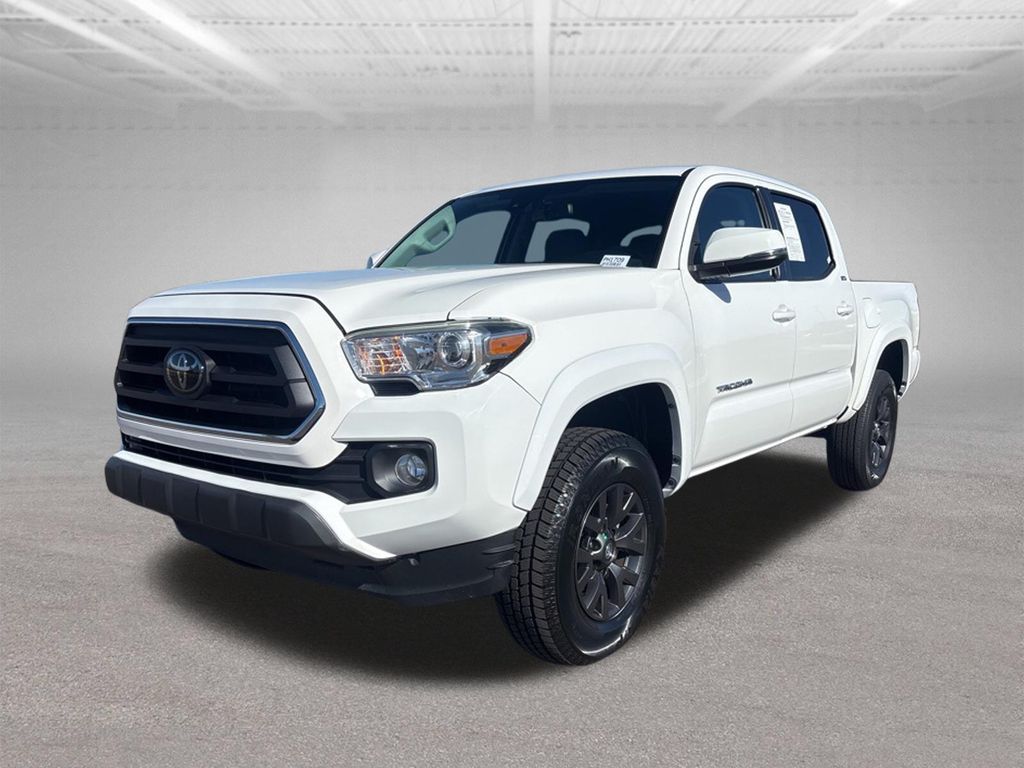 White 2022 Toyota Tacoma Pickup Truck Four-Wheel Drive 6-Speed Automatic