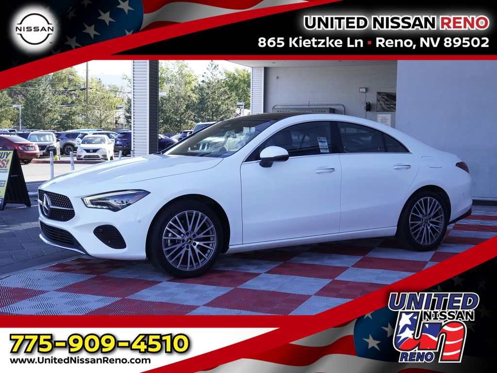 Polar White 2025 Mercedes-Benz CLA Coupe Front-Wheel Drive 8-Speed Dual Clutch