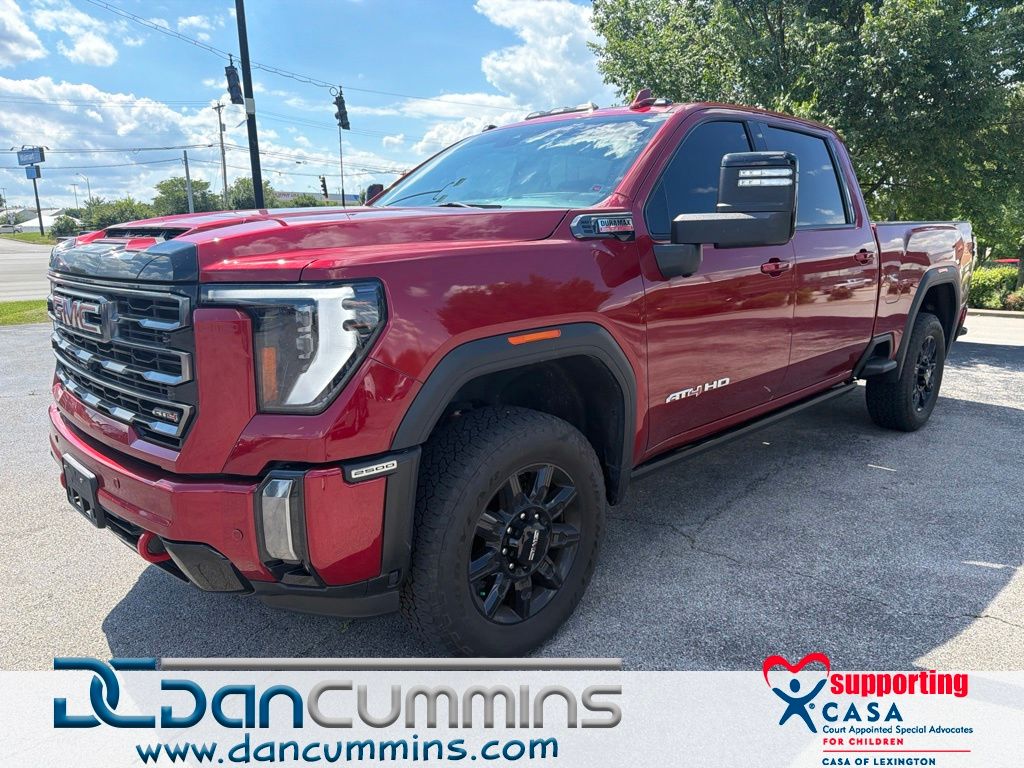 Volcanic Red Tintcoat 2024 GMC Sierra 2500HD Pickup Truck Four-Wheel Drive Automatic