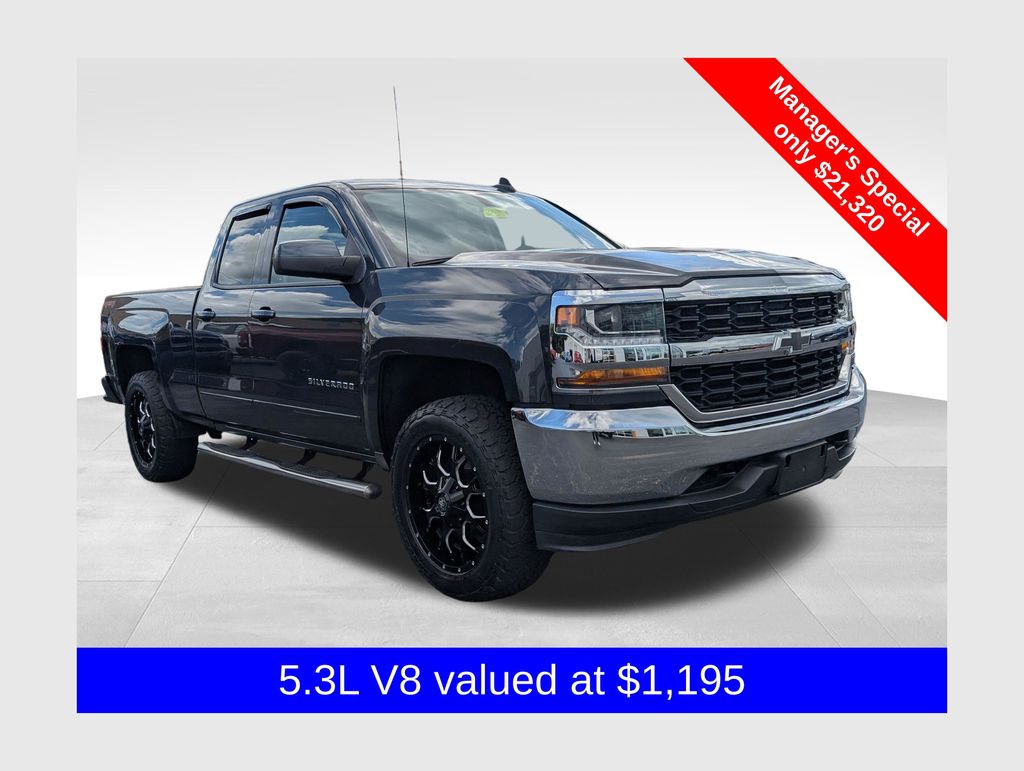 Gray (Graphite Metallic) 2018 Chevrolet Silverado 1500 Pickup Truck Four-Wheel Drive 6-Speed Automatic Overdrive
