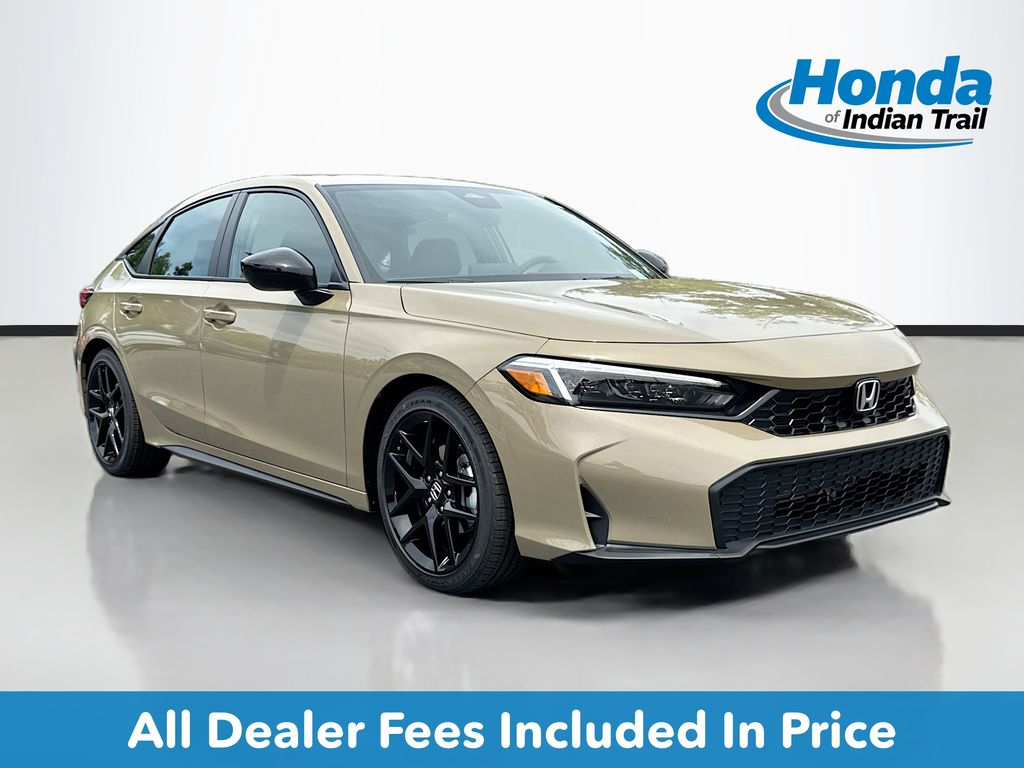 Sand Dune Pearl 2026 Honda Civic Hatchback Hatchback Front-Wheel Drive Continuously Variable Transmission