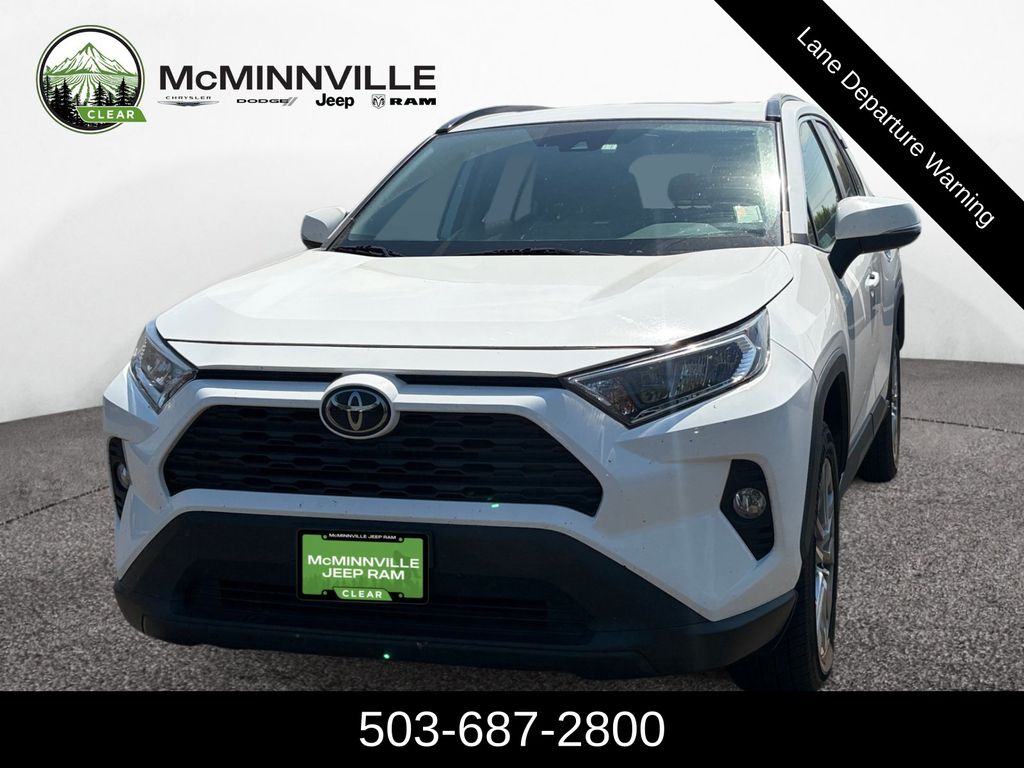 Super White 2019 Toyota RAV4 SUV / Crossover All-Wheel Drive 8-Speed Automatic