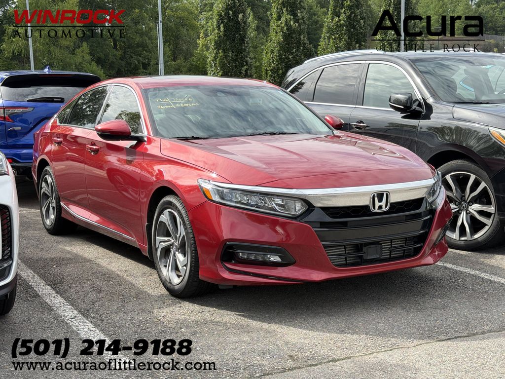 Radiant Red Metallic 2019 Honda Accord Sedan Front-Wheel Drive Continuously Variable Transmission