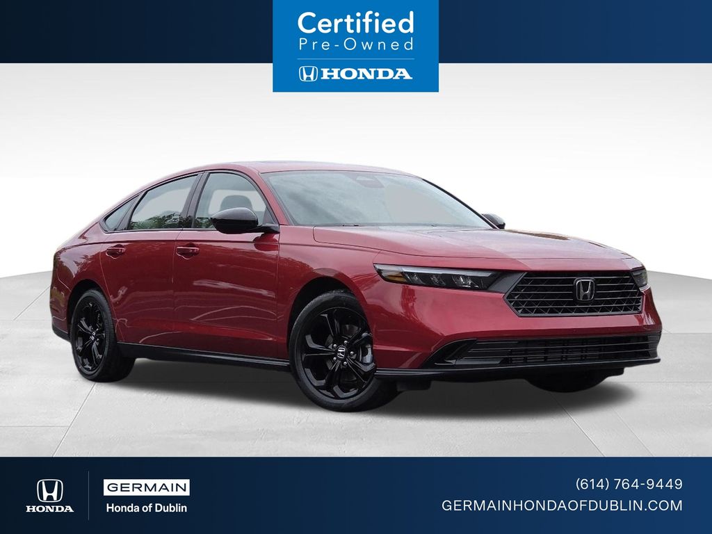 Radiant Red Metallic 2025 Honda Accord Sedan Front-Wheel Drive Continuously Variable Transmission