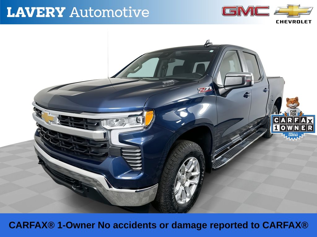 Blue Metallic 2023 Chevrolet Silverado 1500 Pickup Truck Four-Wheel Drive Automatic