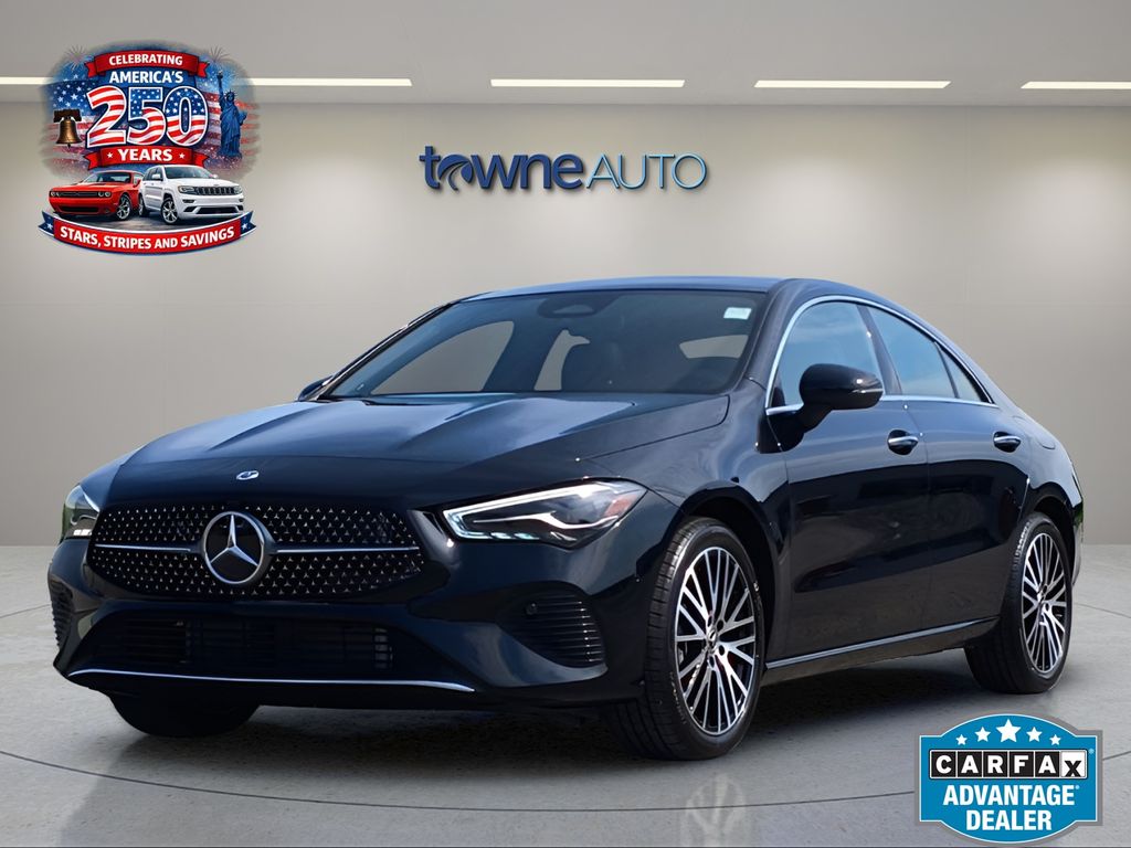 Black 2025 Mercedes-Benz CLA Coupe All-Wheel Drive 8-Speed Dual Clutch