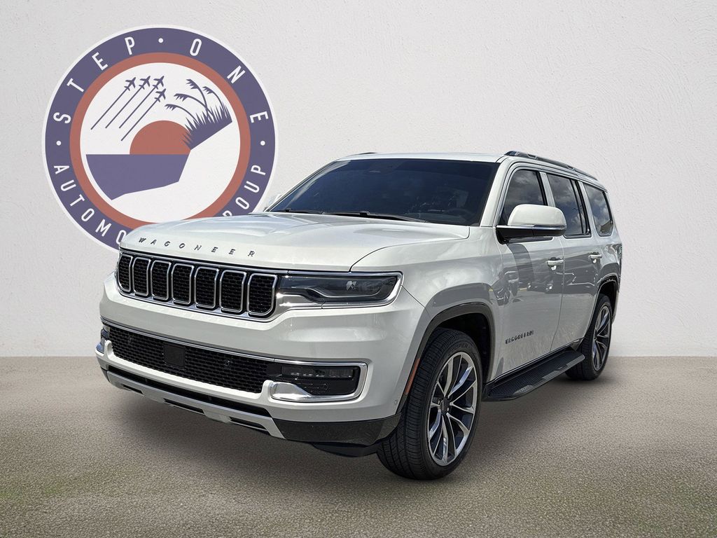 Luxury White Pearlcoat 2022 Jeep Wagoneer Series II 4WD SUV / Crossover Four-Wheel Drive 8-Speed Automatic