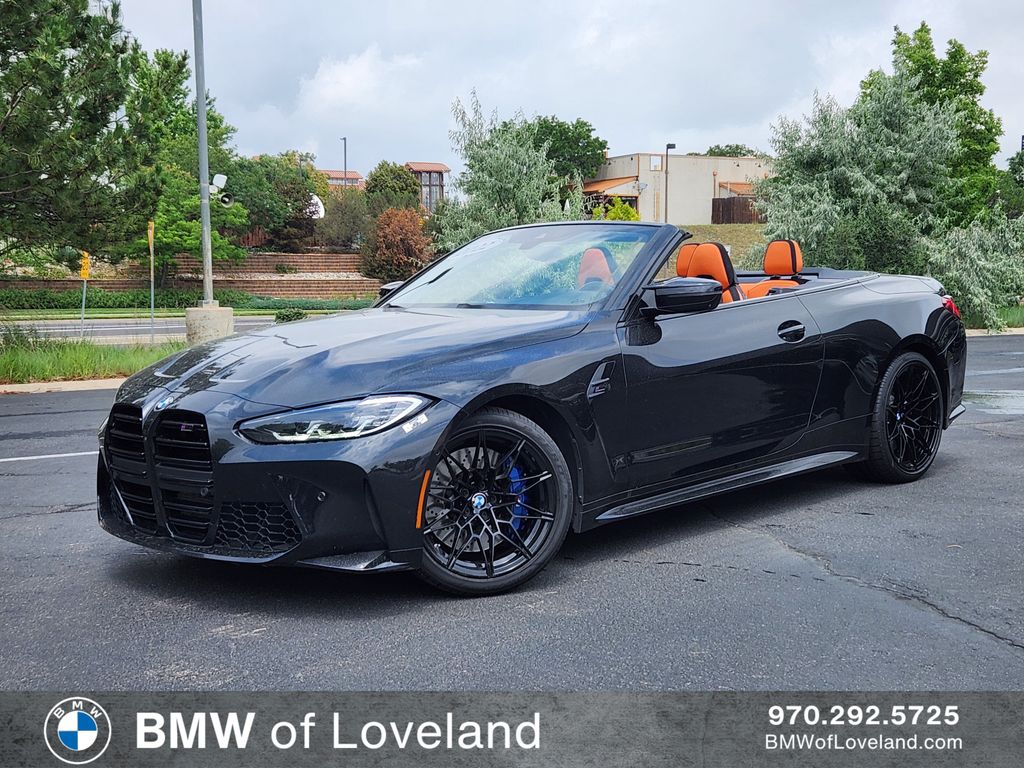 Black Sapphire Metallic 2022 BMW M4 Convertible All-Wheel Drive 8-Speed Automatic