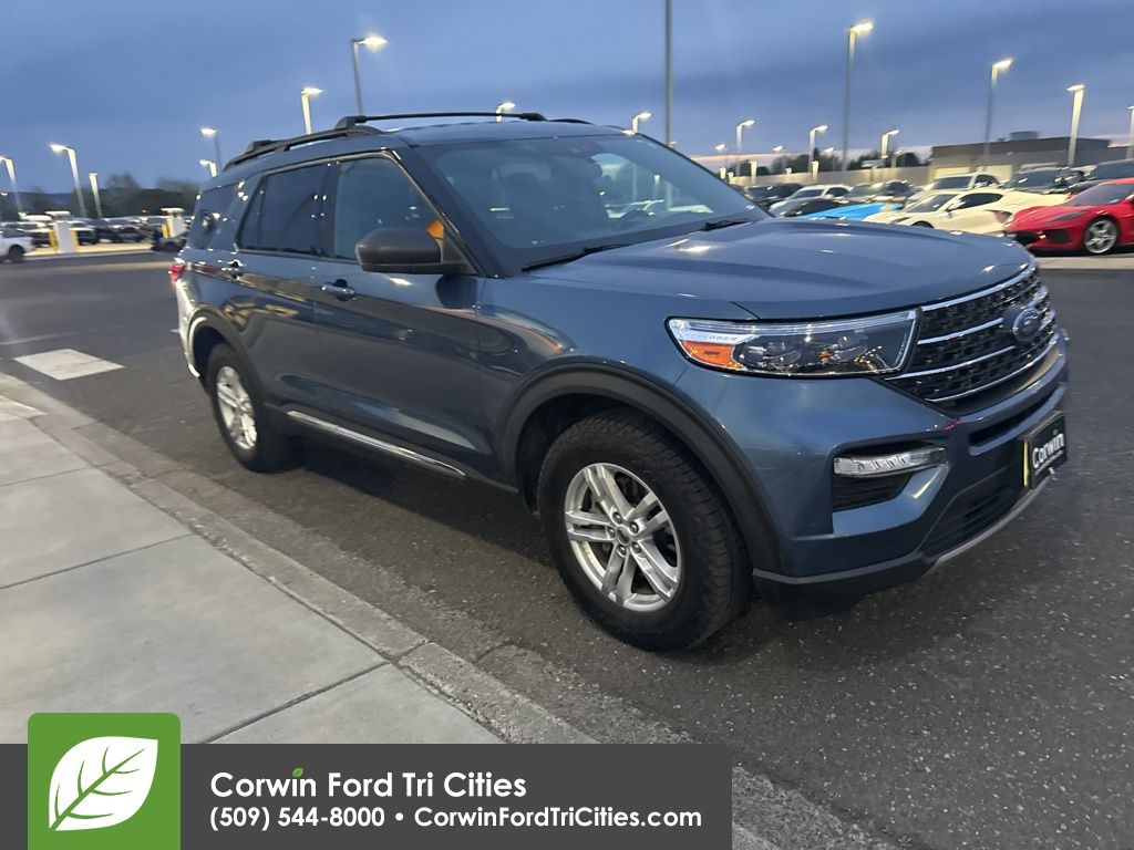 Blue Metallic 2020 Ford Explorer XLT AWD SUV / Crossover All-Wheel Drive Automatic