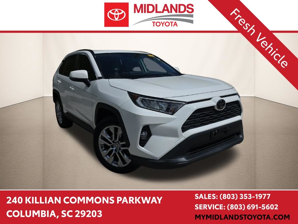 Super White 2020 Toyota RAV4 XLE Premium FWD SUV / Crossover Front-Wheel Drive 8-Speed Automatic