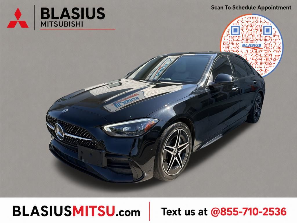 Black 2023 Mercedes-Benz C-Class Sedan All-Wheel Drive 9-Speed Automatic