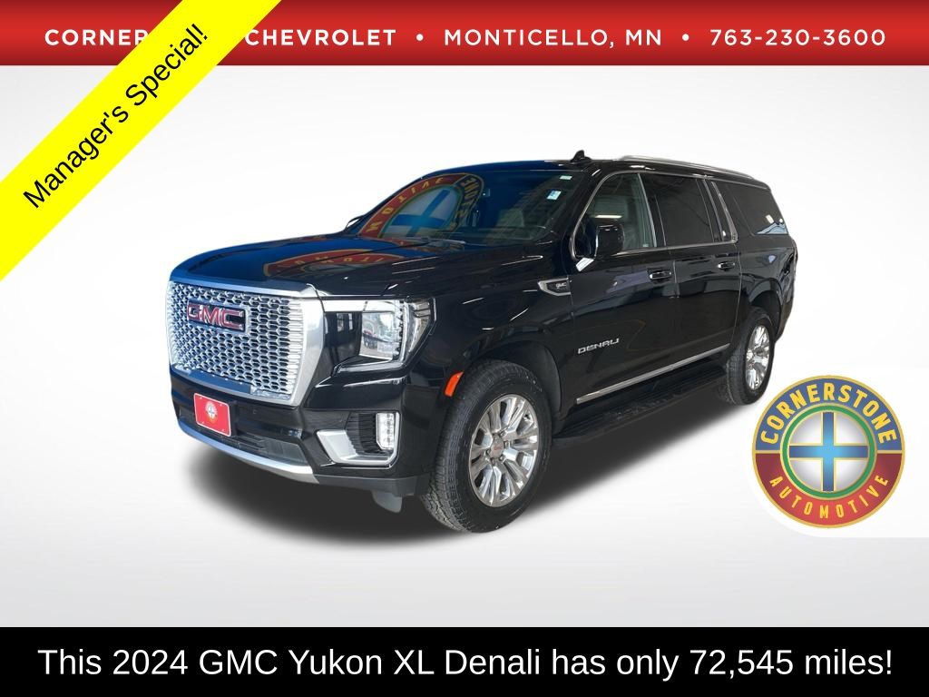 Onyx Black 2024 GMC Yukon XL SUV / Crossover Four-Wheel Drive 