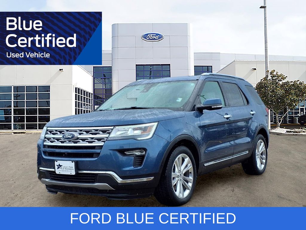 2019 Ford Explorer Limited Blue at Baytown Hyundai