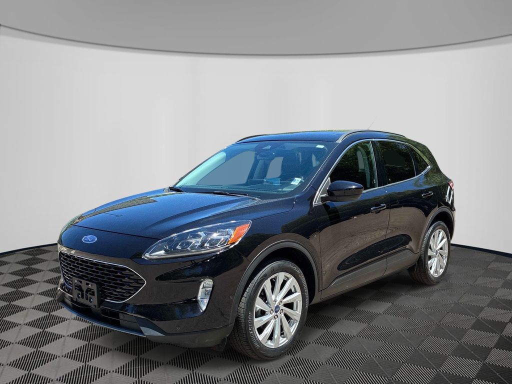 Black Metallic 2022 Ford Escape Titanium AWD SUV / Crossover All-Wheel Drive 8-Speed Automatic