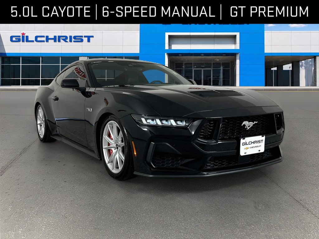 Shadow Black 2024 Ford Mustang Coupe Rear-Wheel Drive 6-Speed Manual