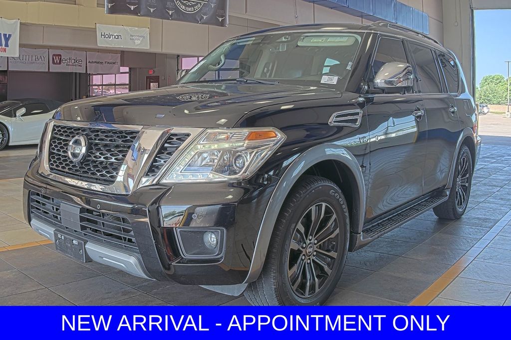 Super Black 2018 Nissan Armada SUV / Crossover Four-Wheel Drive 7-Speed Automatic