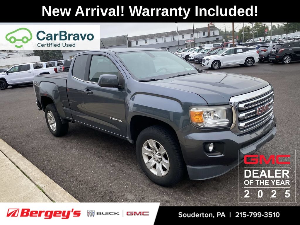 Cyber Gray Metallic 2015 GMC Canyon Pickup Truck Four-Wheel Drive 6-Speed Automatic