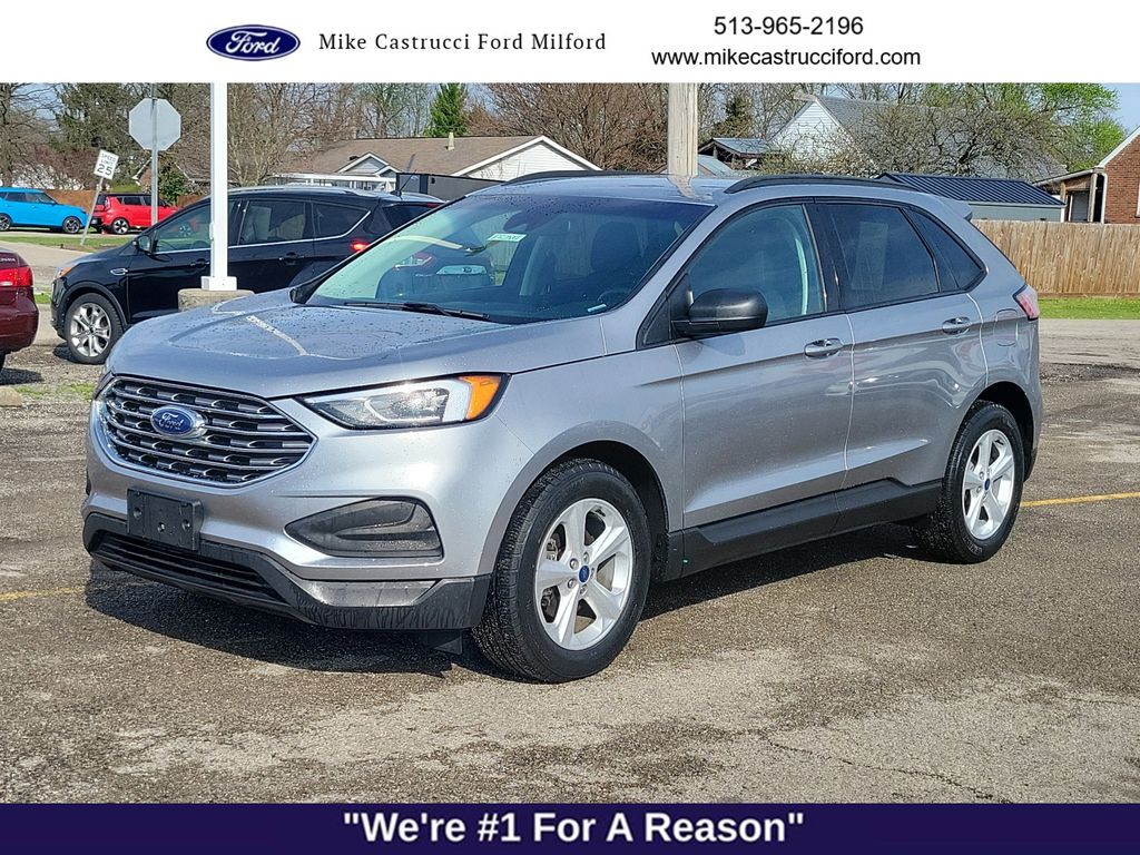 Silver Metallic 2020 Ford Edge SE FWD SUV / Crossover Front-Wheel Drive 8-Speed Automatic