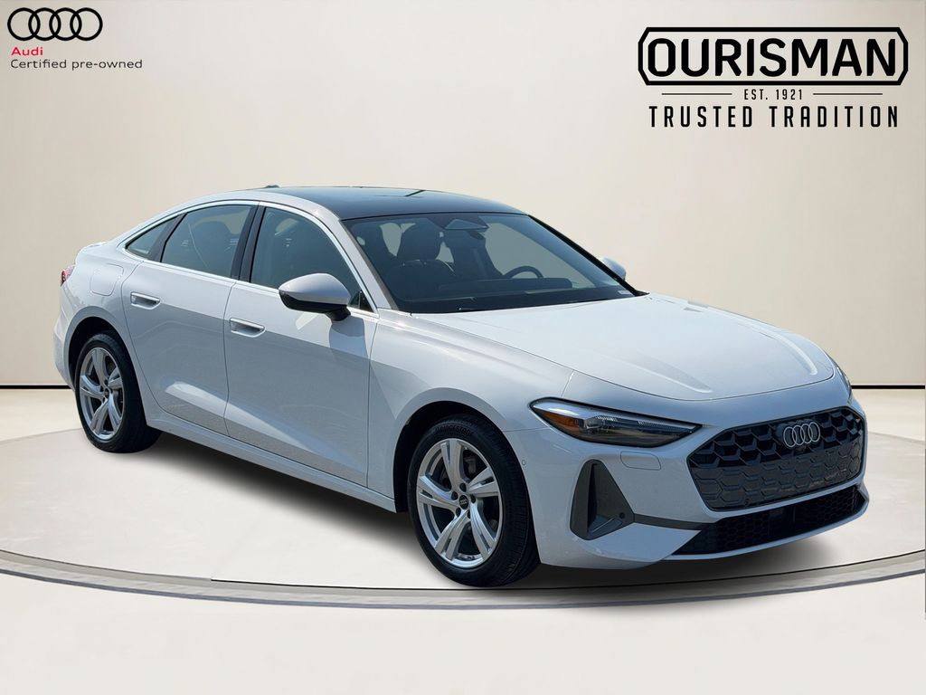 Glacier White Metallic 2025 Audi A5 Sedan All-Wheel Drive 7-Speed Automatic