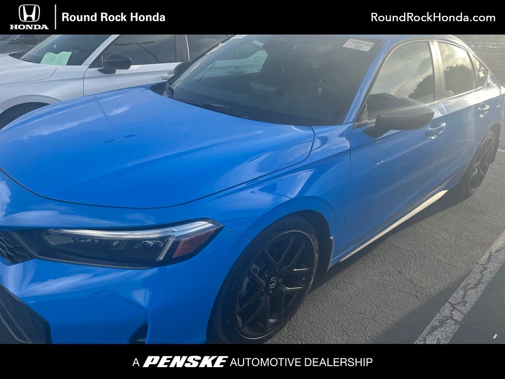 Boost Blue Pearl 2025 Honda Civic Hatchback Hatchback Front-Wheel Drive Continuously Variable Transmission