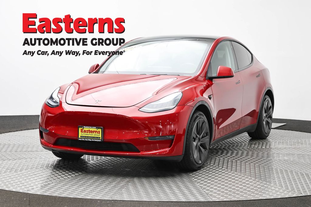 Red Multi-Coat 2020 Tesla Model Y Long Range AWD SUV / Crossover All-Wheel Drive 1-Speed Automatic