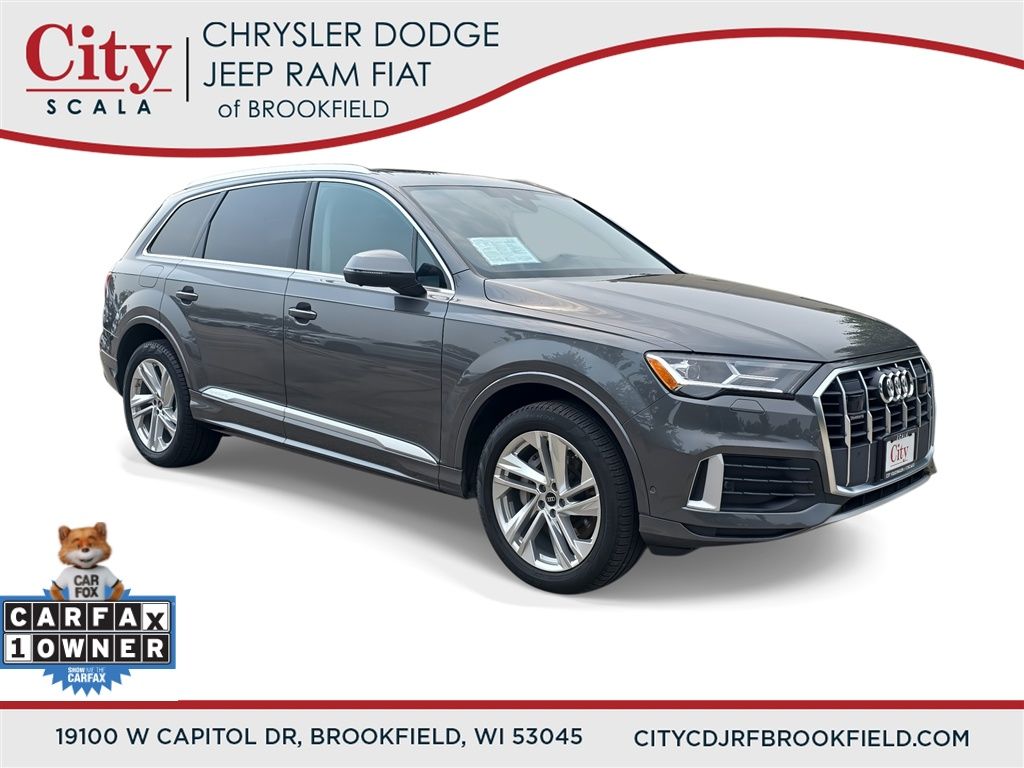 Gray Metallic 2023 Audi Q7 SUV / Crossover All-Wheel Drive 8-Speed Automatic