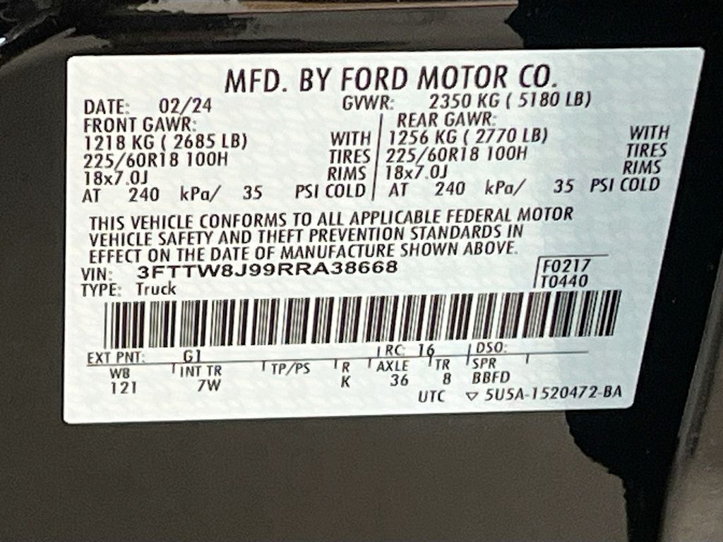 Used 2024 Shadow Black Ford XLT image 30