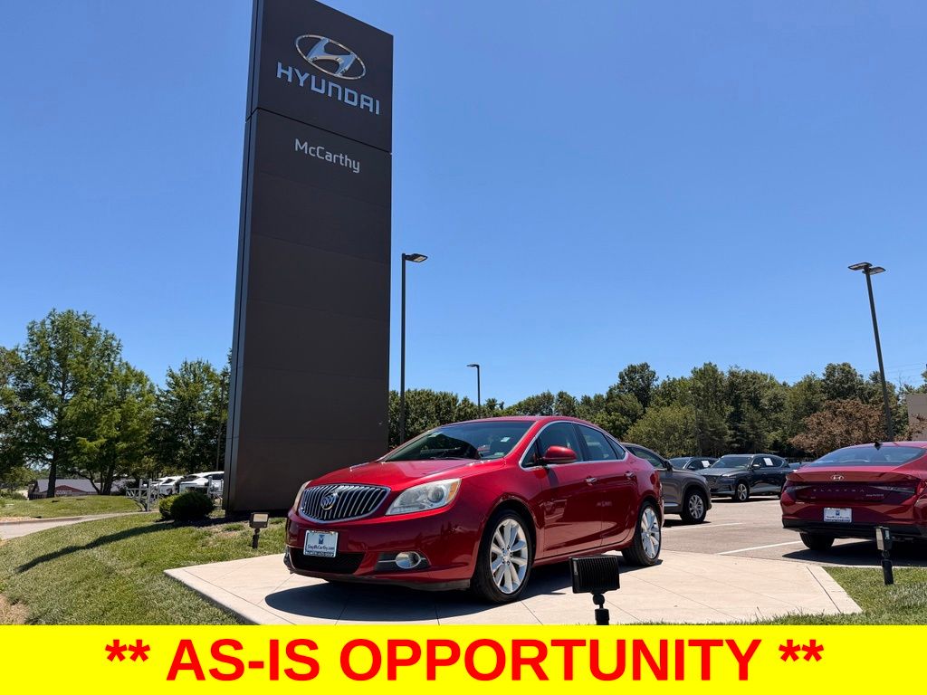 Crystal Red Tint 2012 Buick Verano Sedan Front-Wheel Drive 6-Speed Automatic Overdrive