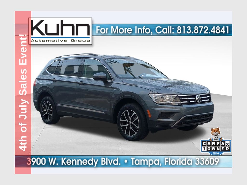 Platinum Gray Metallic 2021 Volkswagen Tiguan SUV / Crossover Front-Wheel Drive 8-Speed Automatic