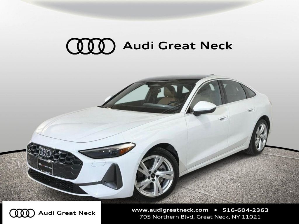 Glacier White 2025 Audi A5 quattro Premium Sedan Sedan All-Wheel Drive 7-Speed Automatic