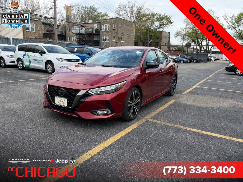 Red (Scarlet Ember Tintcoat) 2022 Nissan Sentra SR FWD Sedan Front-Wheel Drive Continuously Variable Transmission