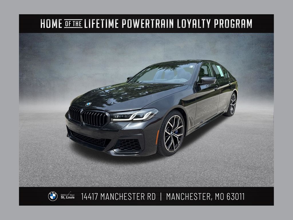 Black Sapphire Metallic 2022 BMW 5 Series Sedan All-Wheel Drive 8-Speed Automatic