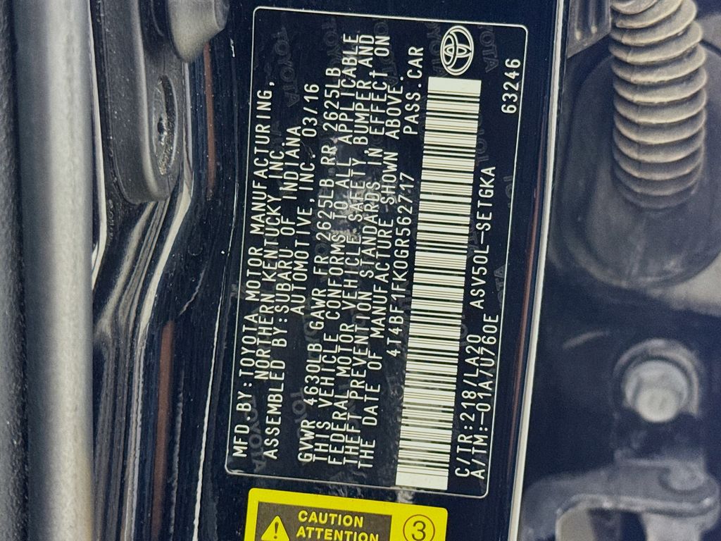 Used Car 2016 Toyota Camry  Xle For Sale Under $12,000 In Austin, Texas