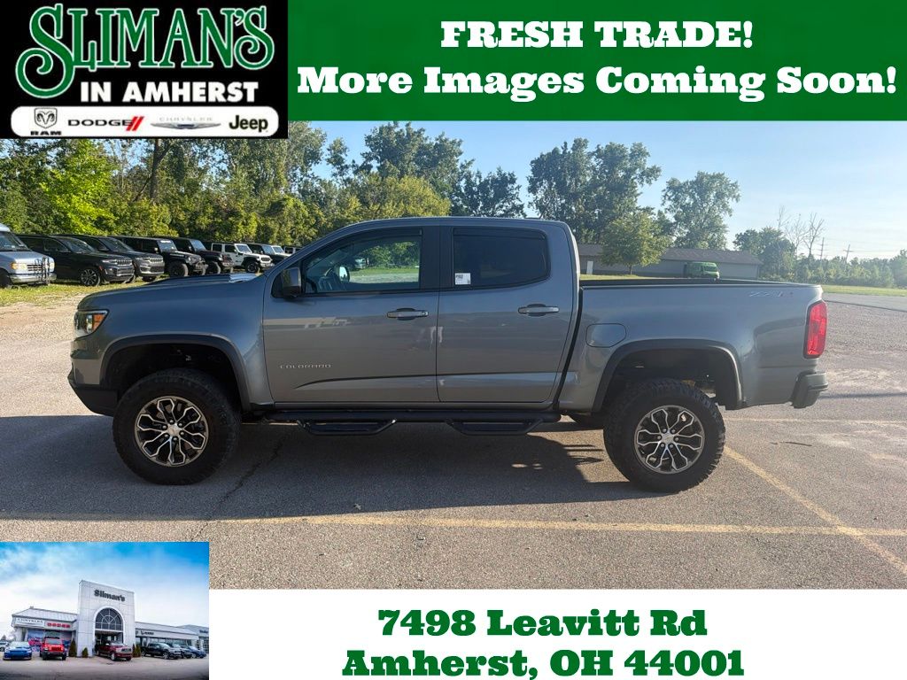 Gray (Satin Steel Metallic) 2022 Chevrolet Colorado Pickup Truck Four-Wheel Drive 8-Speed Automatic