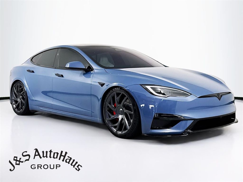 Frost Blue 2026 Tesla Model S Plaid AWD Sedan All-Wheel Drive 1-Speed Automatic