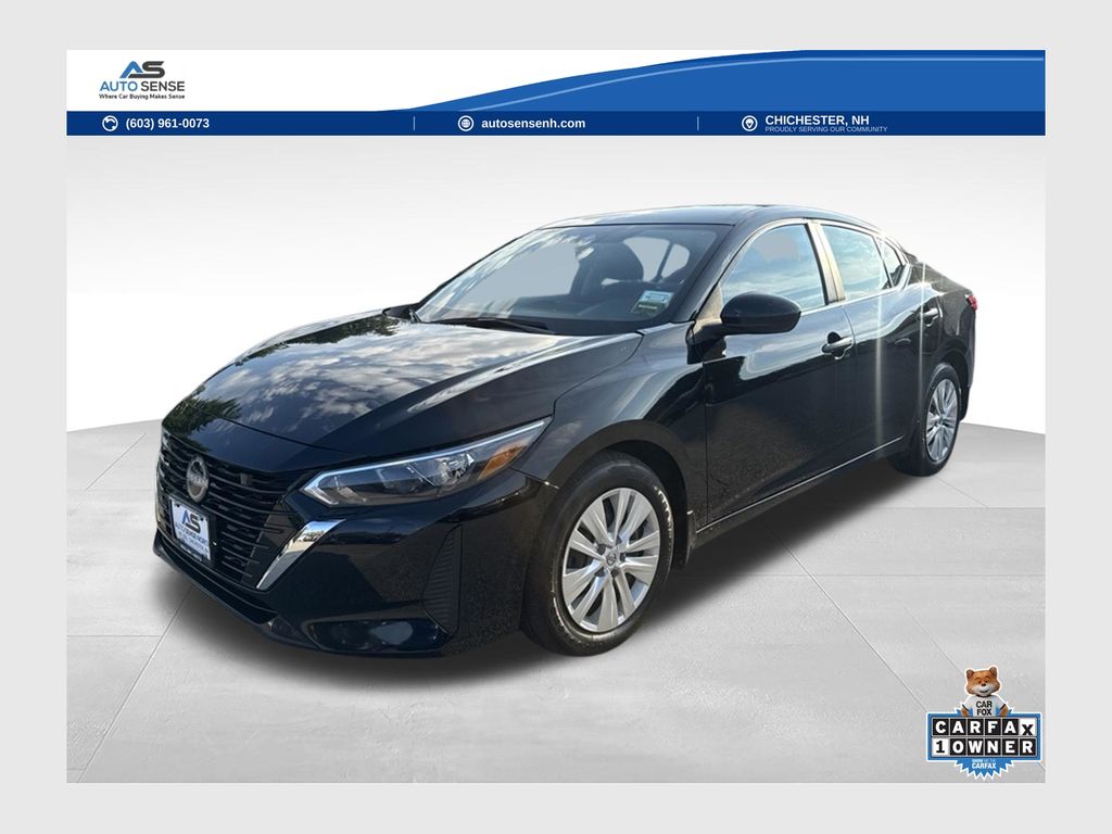 Super Black 2025 Nissan Sentra Sedan Front-Wheel Drive Continuously Variable Transmission