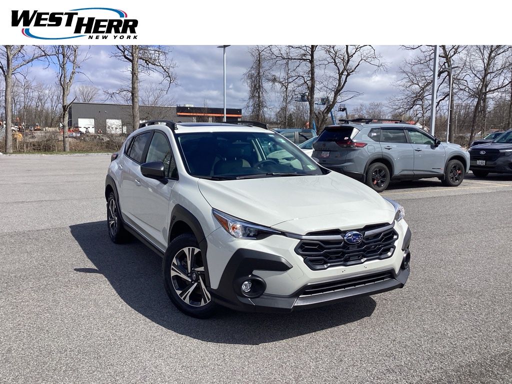 Crystal White Pearl 2024 Subaru Crosstrek Premium AWD SUV / Crossover All-Wheel Drive Continuously Variable Transmission
