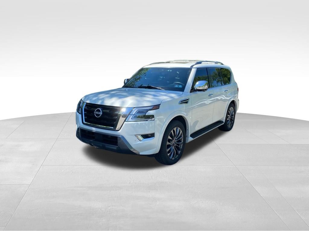 2024 Nissan Armada Platinum White at John Sisson Motors