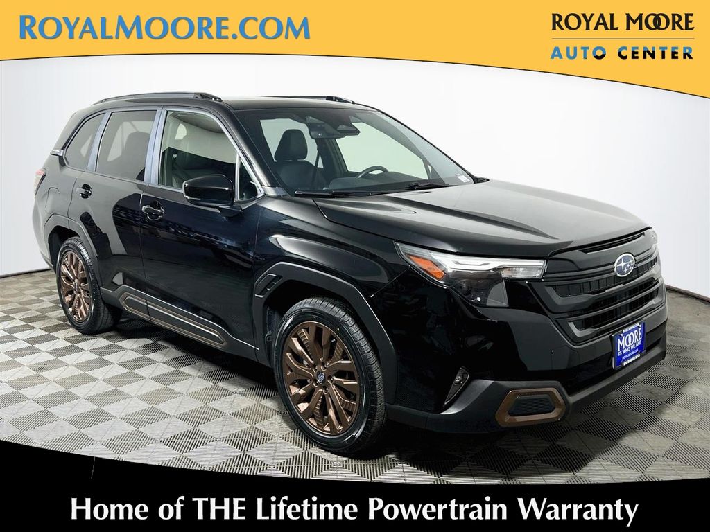 Crystal Black Silica 2025 Subaru Forester SUV / Crossover All-Wheel Drive Continuously Variable Transmission