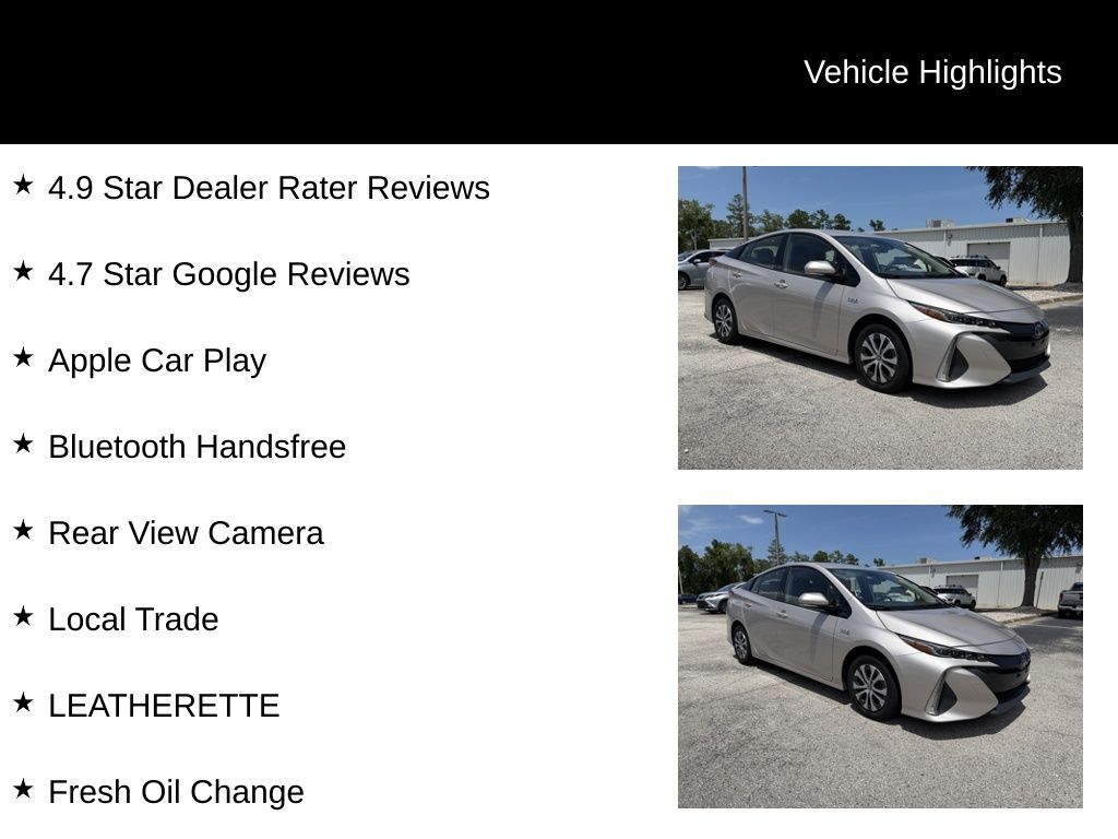 Used 2020 Toyota Prius Prime Hatchback