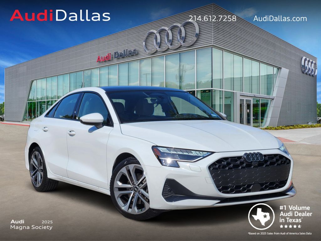 Glacier White Metallic 2026 Audi A3 Sedan All-Wheel Drive 7-Speed Automatic