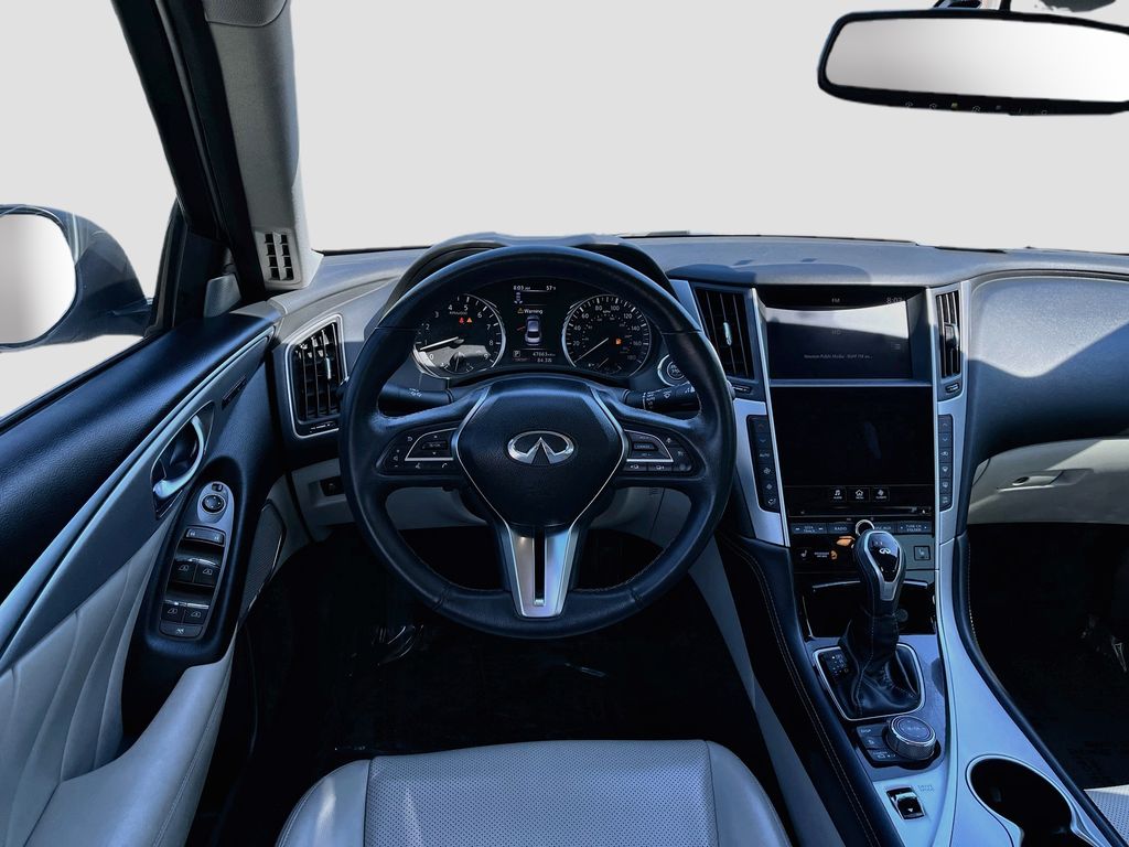 2022 INFINITI Q50 LUXE White at AutoSavvy Houston Northwest